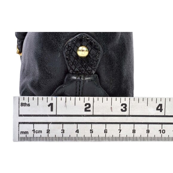 AUTHENTIC COACH Small Leather W/Snakeskin Trim Crossbody - Picture 12 of 14